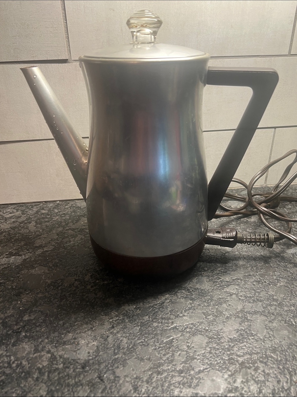 Vintage West Bend Flavo Matic Electric Stainless Steel Coffee Percolator -